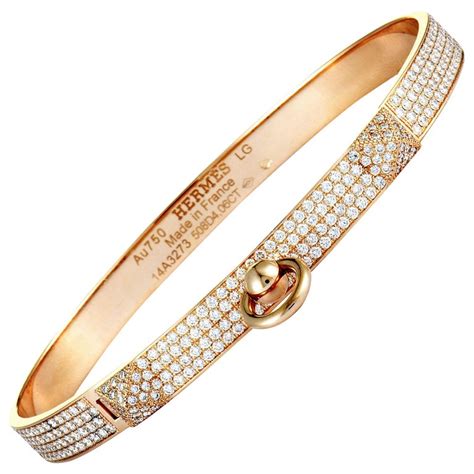 hermes kelly diamond bangle price|hermes kelly bracelet rose gold.